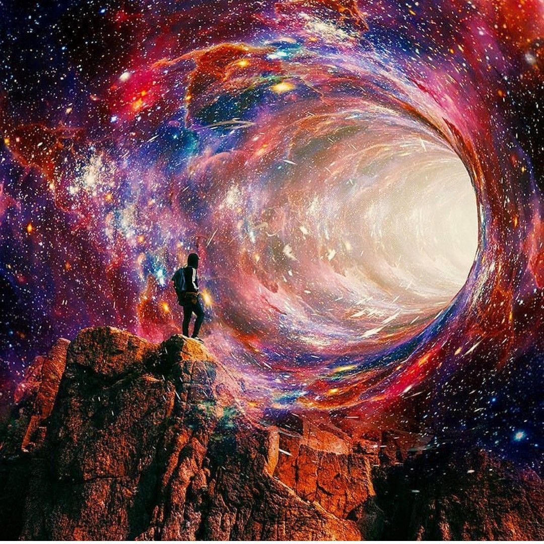 Проявленная вселенная. Вселенная и космос. Космос живопись. Разноцветная Вселенная.