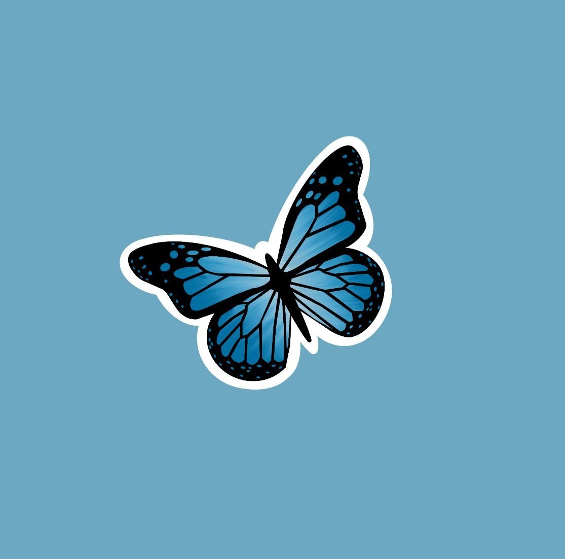 Бабочка голубая ордынка