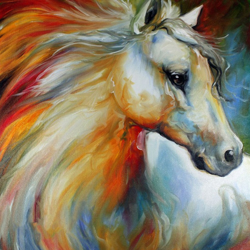 Лошади в живописи. Красивые картины красками. Живопись маслом. Картина животные.