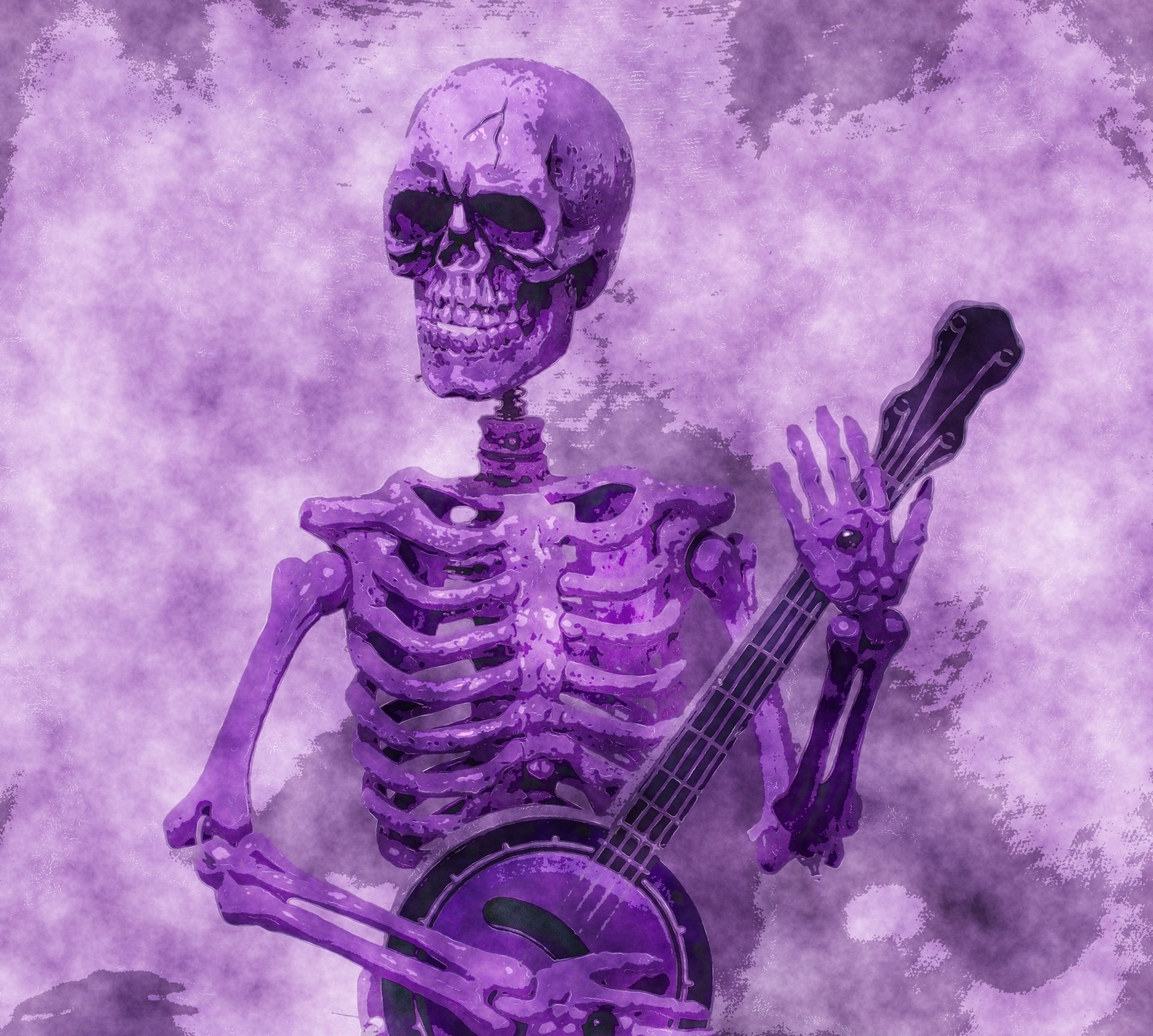 Фиолетовый скелет - 72 фото