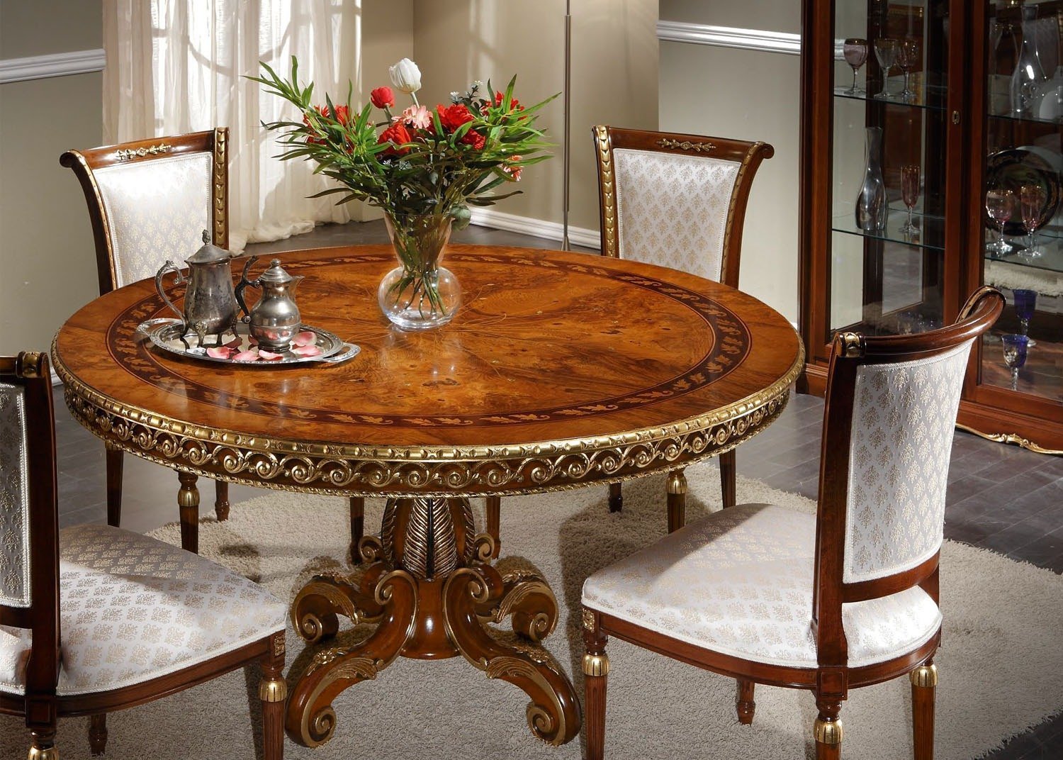 Красивые круглые столы. Круглый стол. Стол для гостиной. Стол обеденный. Стол классический.