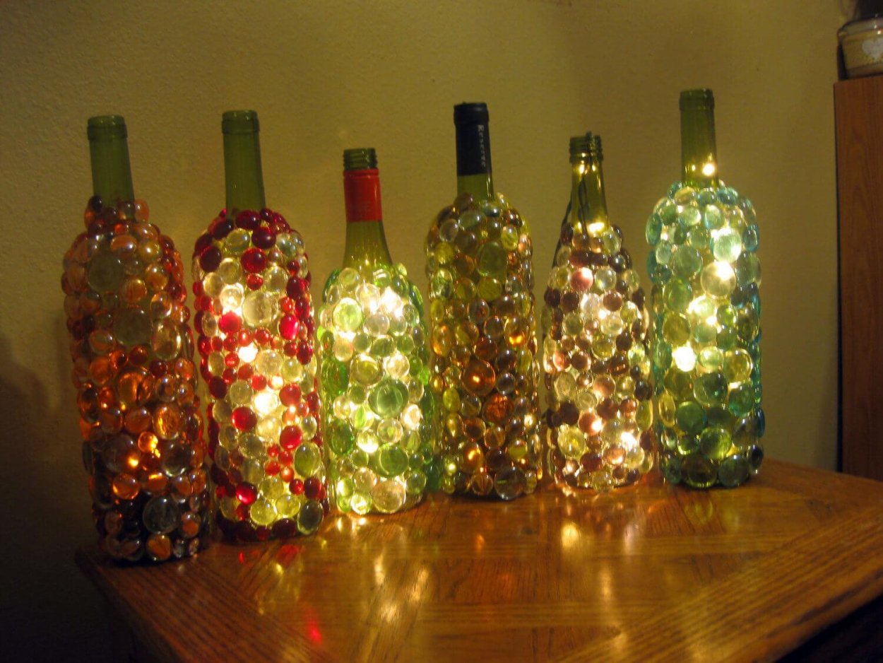 Изделия из стеклянных бутылок