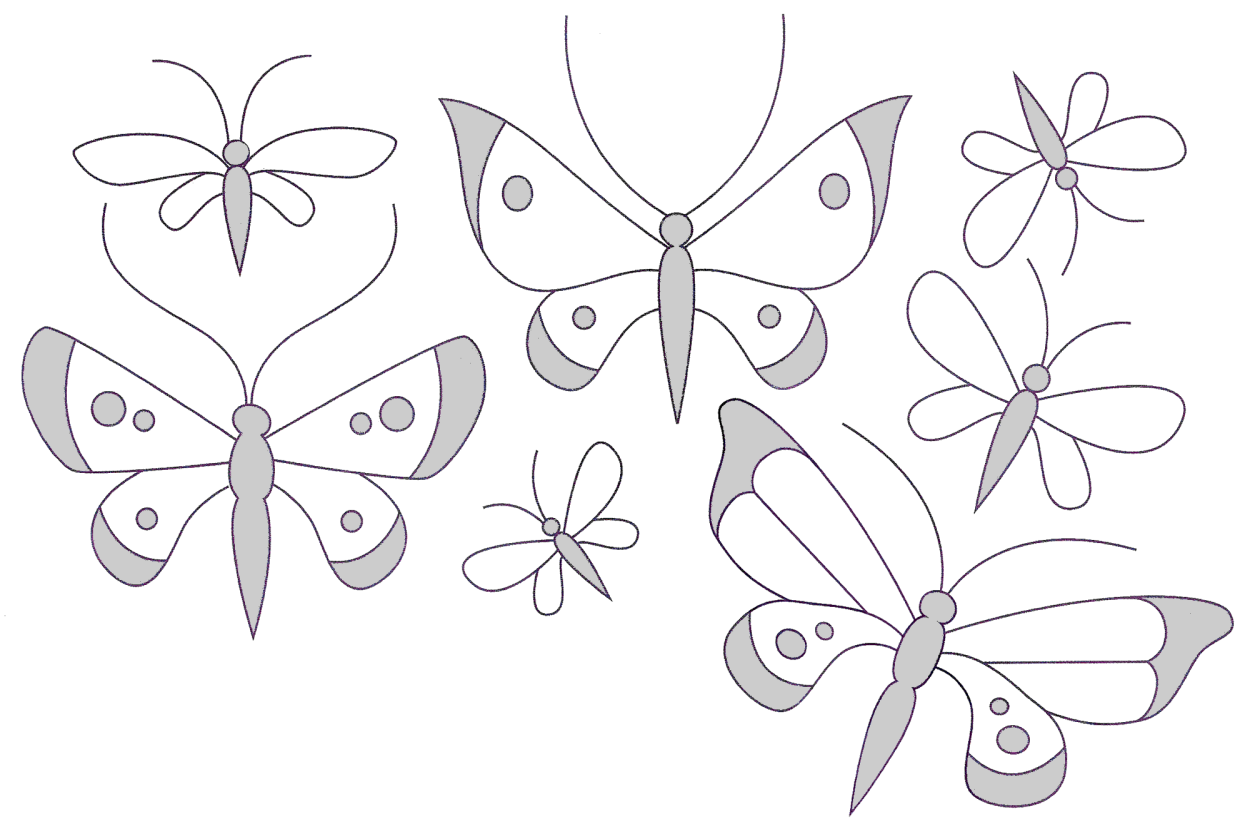 Бабочка рисунок простой