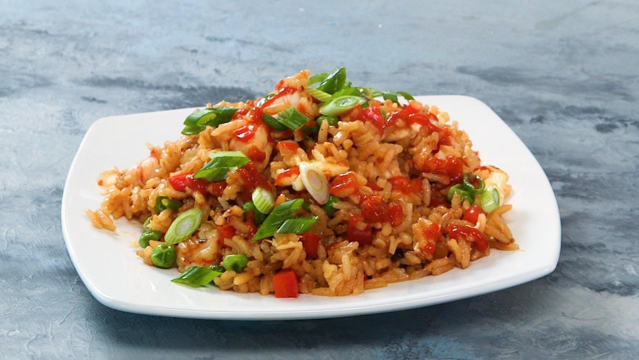 Рис с овощами по китайски
