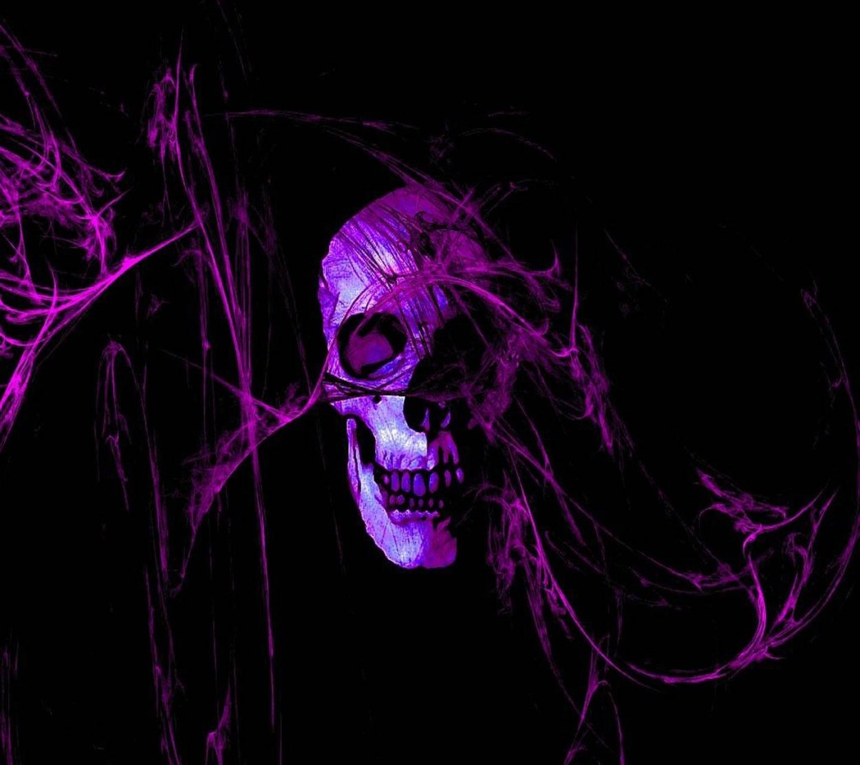 Фиолетовый скелет