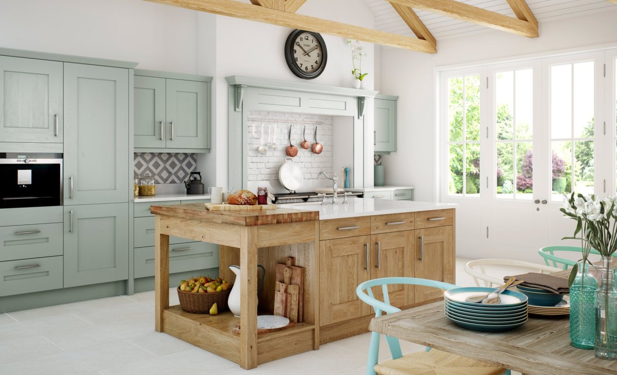 Кухня в деревянном доме дизайн