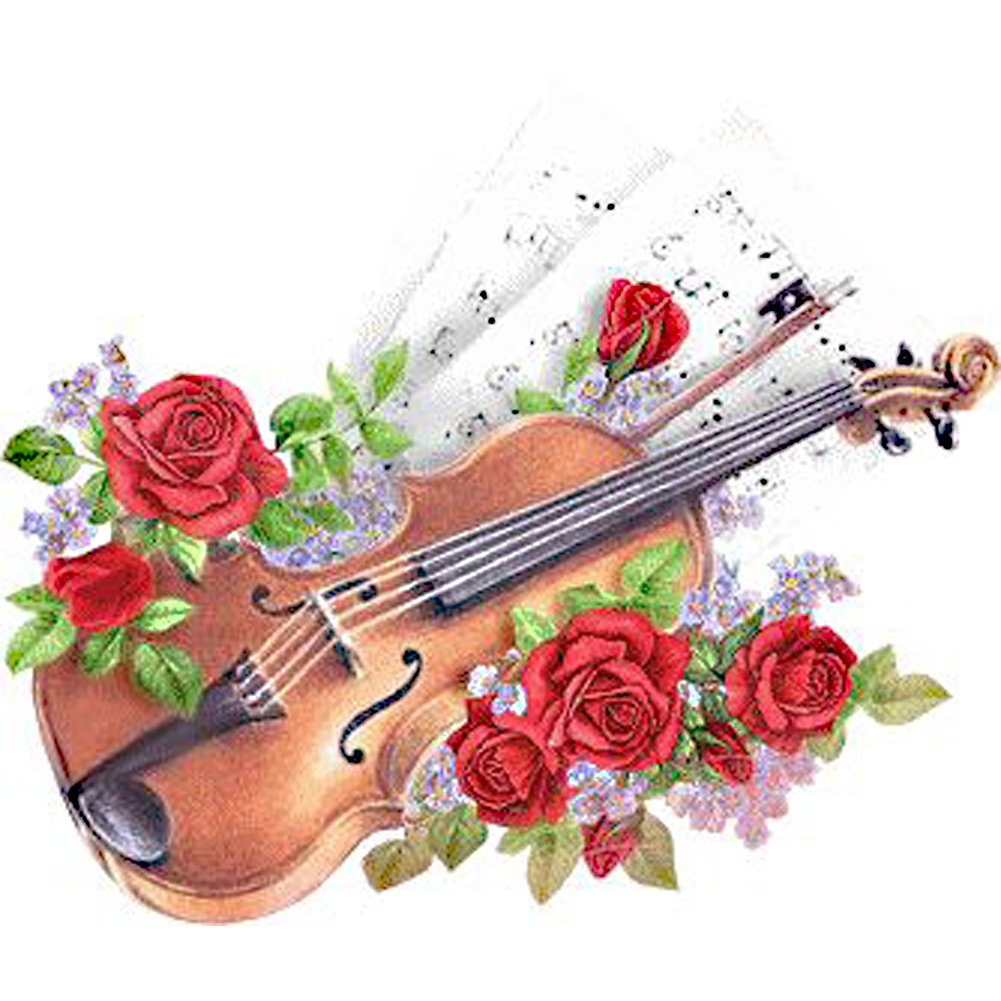 Музыкальные открытки 50. Открытки с нотами и цветами. Скрипка на прозрачном фоне. Музыкальные инструменты и цветы. Скрипка на красивом фоне.