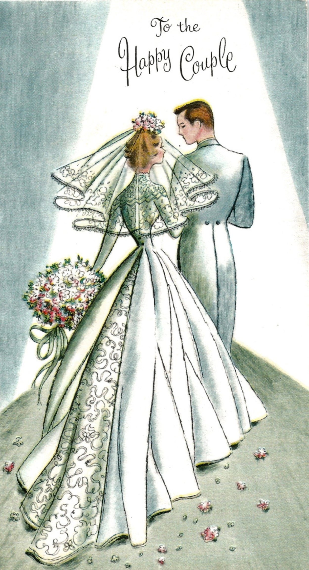 Старинные открытки с днем свадьбы