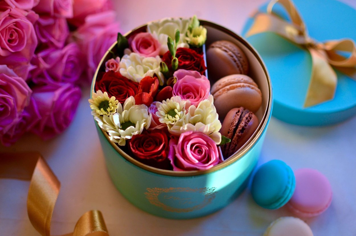 Цветы и шоколад