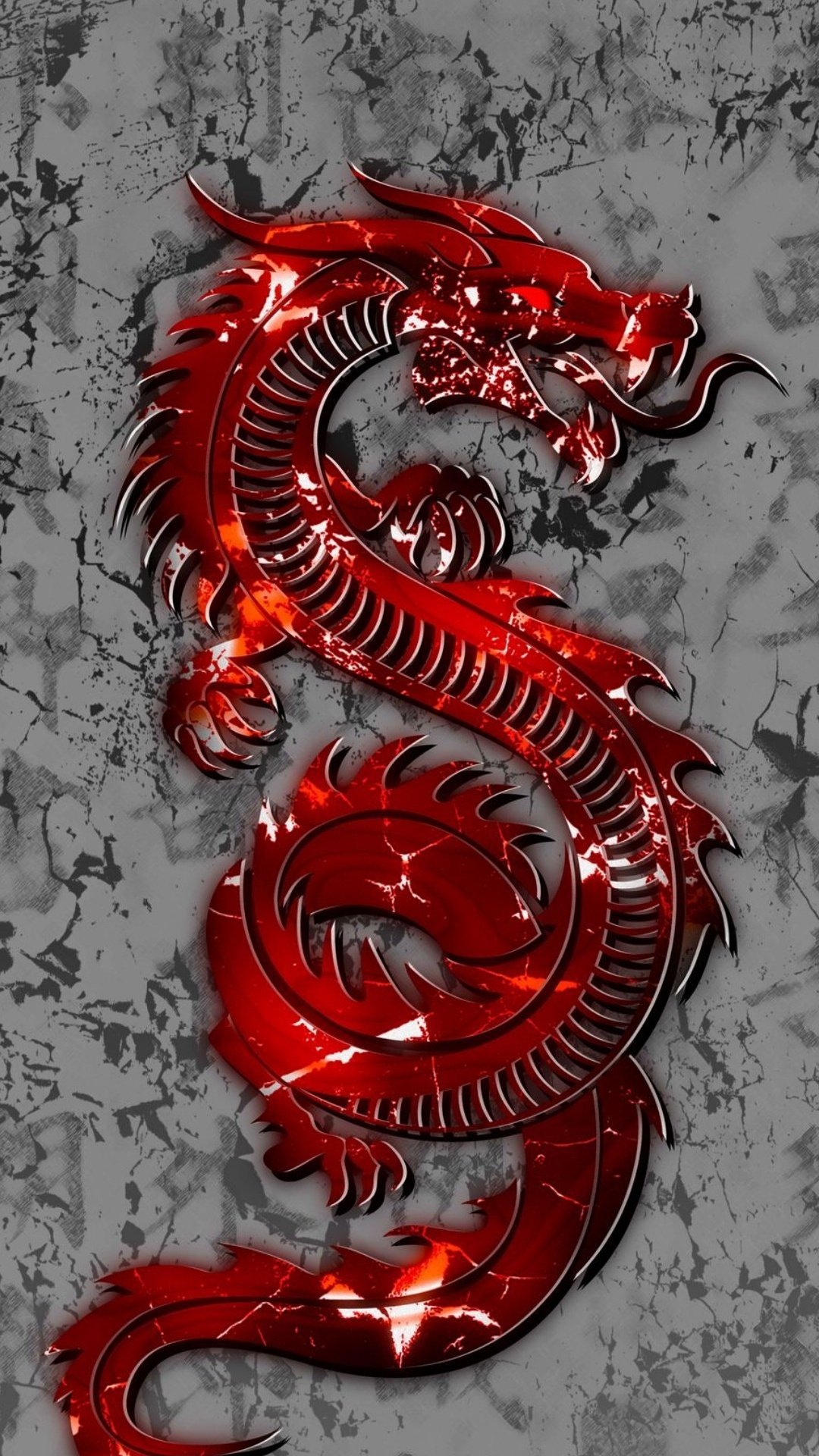 Красный дракон обои на телефон
