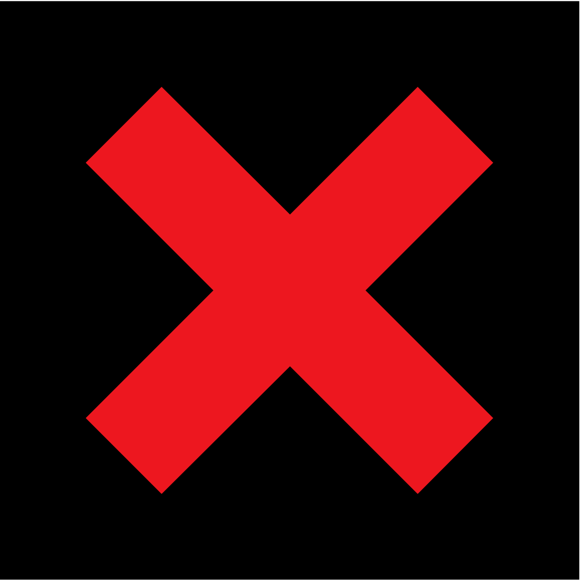 Черный крест на красном фоне
