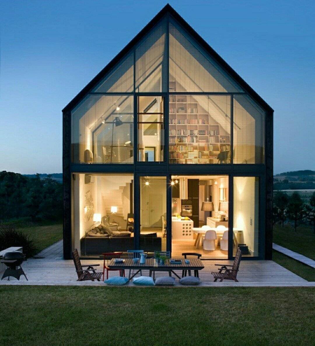 Дома с большими окнами