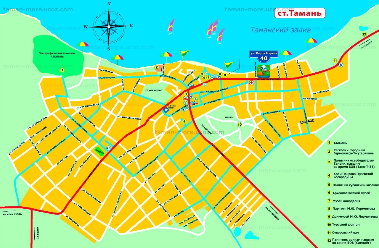 Покажи карту тамани. Тамань на карте Краснодарского края. Станица Тамань достопримечательности. Станица Тамань на карте Краснодарского края. Г Тамань на карте.