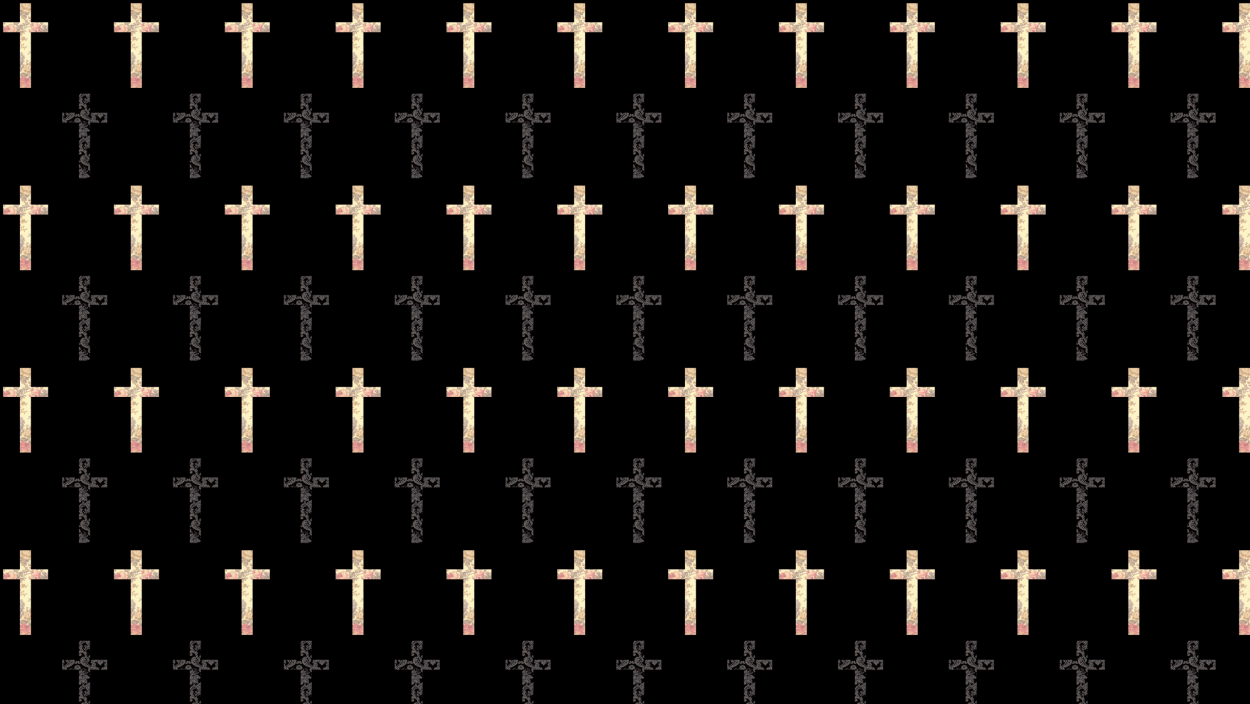 Крестик на черном фоне