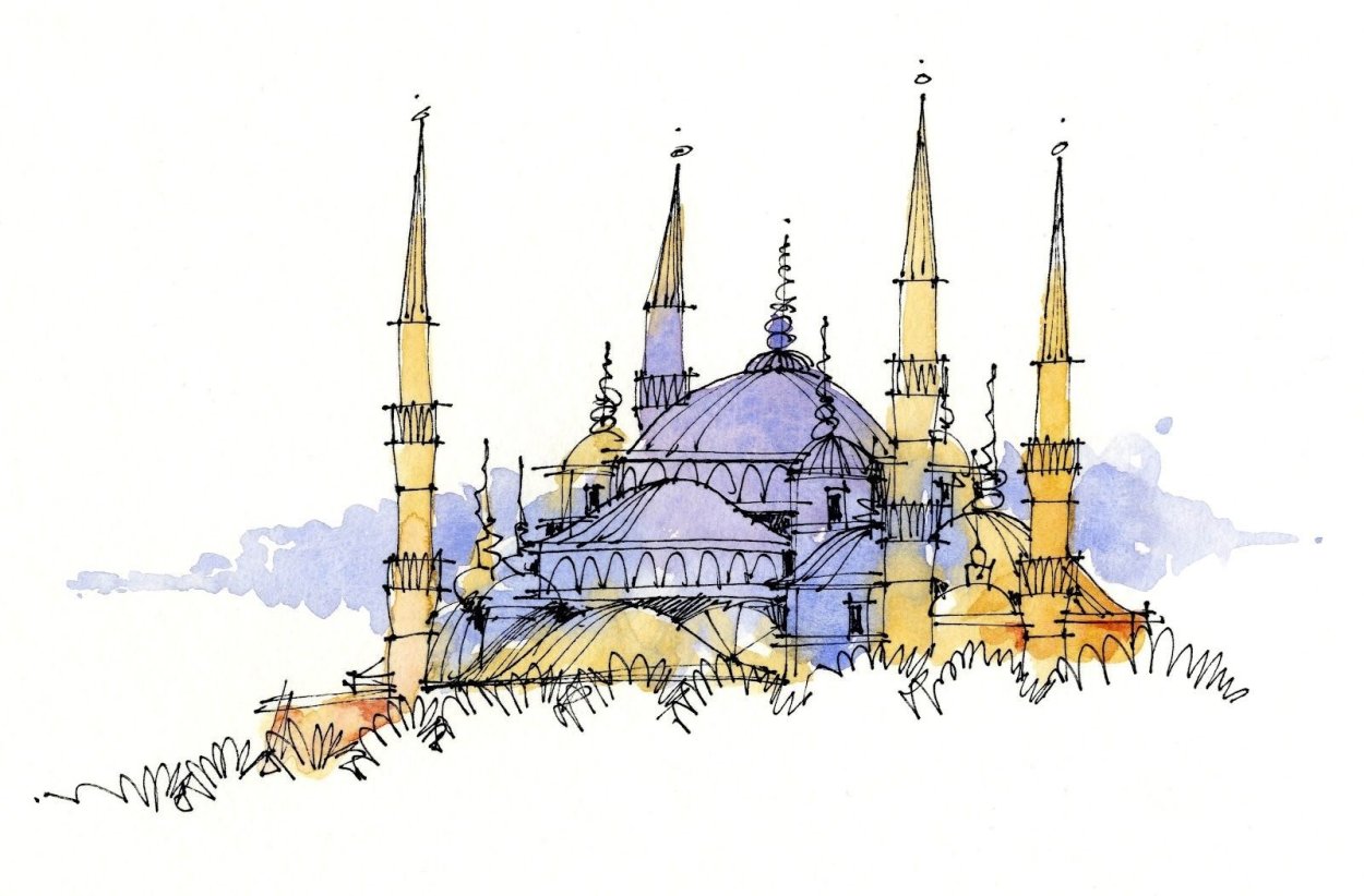 Мечеть рисунки